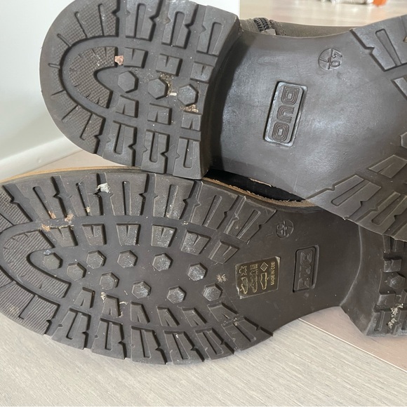 Duo Boots Wide Calf Tall Brown Leather Boots - Picture 5 of 9